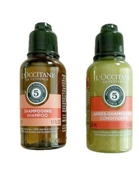 2-Piece Set of L'Occitane 5 Essential Oils Shampoo and Conditioner